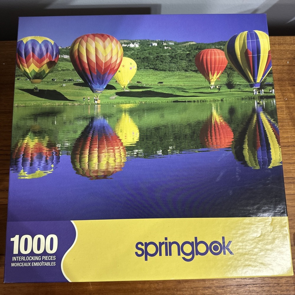 Springbok UP, UP AND AWAY Puzzle 1000 Pieces NEW Sealed Hot Air Balloons‎
